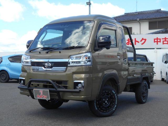 ハイゼットトラック ジャンボエクストラ　ワンオナ　禁煙車　２インチリフトアップ　社外ラックボックスタワーバー　社外フロントバンパー　オーバーフェンダー　１４インチアルミホイール　マッドテレーンタイヤ　リヤゲート延長　荷台マット（31枚目）