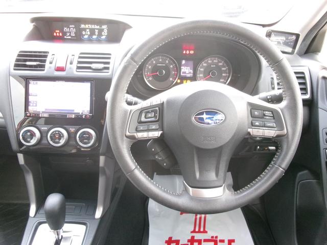 フォレスター ２．０ｉ－Ｌ　アイサイト　プラウドエディション　１オナ　禁煙車　社外ナビ　フルセグ　ＢＴ　ＢＣ　ドラレコ　ＥＴＣ　車線逸脱警報　衝突被害軽減　ハーフレザー　ＡＣＣ　ＡＡＣ　純正ＡＷ（7枚目）