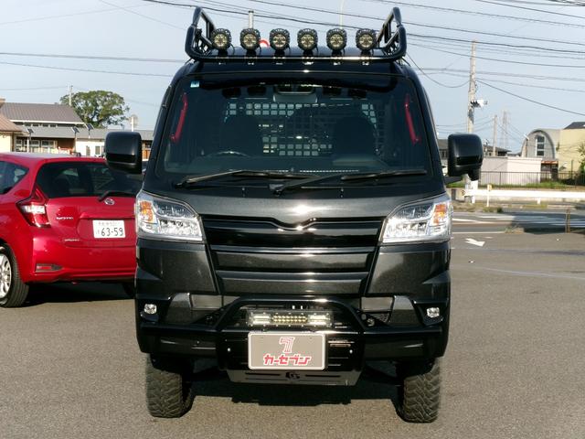 ハイゼットトラック ジャンボSAIIIt ディスプレイオーディオ フルセグ BT ETC AC 14インチ社外アルミ リフトアップ ハードカーゴ製(ワークキャリア ガード ワークライト カラープロテクター ルーフラック)(38枚目)