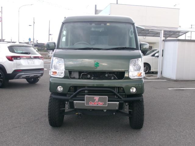 エブリイ ジョインターボ　社外ナビ　ＢＴ　フルセグ　Ｂカメラ　オートライト　ＡＣ　ＥＴＣ　クリアランスソナー　電格ミラー　衝突軽減ブレーキ　横滑り防止　車線逸脱防止装置　バンパーガード　リフトアップ　１４インチ社外アルミ（33枚目）