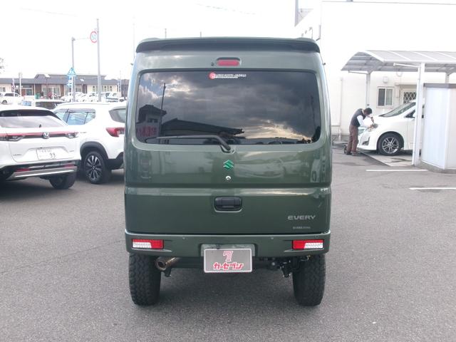 エブリイ ジョインターボ　社外ナビ　ＢＴ　フルセグ　Ｂカメラ　オートライト　ＡＣ　ＥＴＣ　クリアランスソナー　電格ミラー　衝突軽減ブレーキ　横滑り防止　車線逸脱防止装置　バンパーガード　リフトアップ　１４インチ社外アルミ（39枚目）