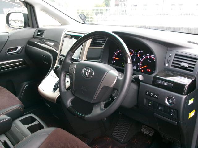 アルファード ２４０Ｓ　タイプゴールド　１オナ　禁煙車　社外メモリナビ　ＢＣ　ＢＴ　フルセグ　後席モニター　オートライト　ＨＩＤ　Ｆフォグ　ＡＡＣ　ＥＴＣ　スマートキー　　両側電動スライド　ローダウン　モデリスタエアロ　社外１９ＡＷ（5枚目）