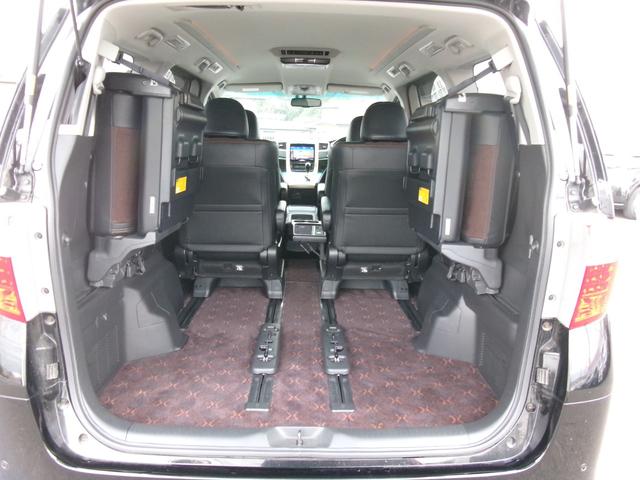 アルファード ２４０Ｓ　タイプゴールド　１オナ　禁煙車　社外メモリナビ　ＢＣ　ＢＴ　フルセグ　後席モニター　オートライト　ＨＩＤ　Ｆフォグ　ＡＡＣ　ＥＴＣ　スマートキー　　両側電動スライド　ローダウン　モデリスタエアロ　社外１９ＡＷ（37枚目）