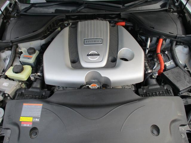 フーガハイブリッド ベースグレード　ワンオーナー　禁煙車　純正ＨＤＤナビ　フルセグ　バックカメラ　サイドカメラ　アダプティブクルーズコントロール　衝突軽減ブレーキ　ＨＩＤ　パワーシート　シートポジション　フォグランプ　純正ＡＷ１８インチ（48枚目）