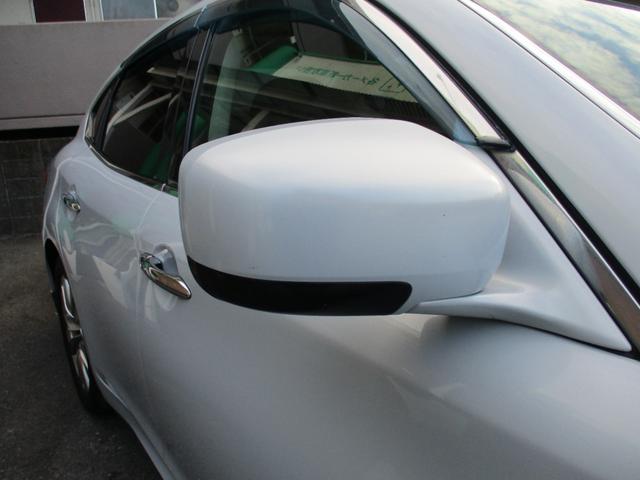 フーガハイブリッド ベースグレード　ワンオーナー　禁煙車　純正ＨＤＤナビ　フルセグ　バックカメラ　サイドカメラ　アダプティブクルーズコントロール　衝突軽減ブレーキ　ＨＩＤ　パワーシート　シートポジション　フォグランプ　純正ＡＷ１８インチ（59枚目）