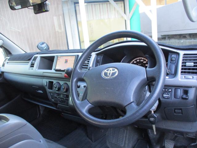 ハイエースワゴン ＧＬ　禁煙車　社外ナビ　ワンセグ　バックカメラ　ＡＣ１００Ｖ　電動格納ミラー　社外アルミホイール　フロントフォグランプ（4枚目）