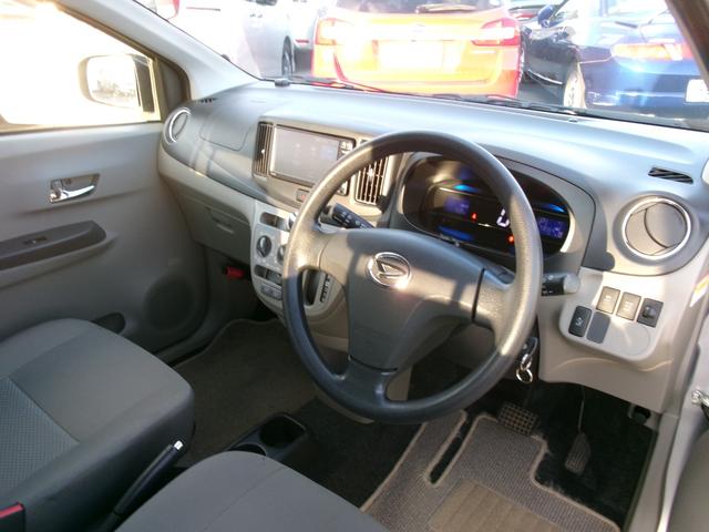 ミライース Ｘｆ　ＳＡ　禁煙車　純正メモリナビ　フルセグ　ＢＴ　ドラレコ前後　衝突被害軽減　ＡＣ　キーレス　電格ミラー　社外１４インチＡＷ（6枚目）