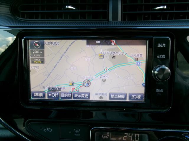 アクア Ｇ　ワンオーナー　禁煙車　純正ナビ　ＢＴ　ＣＤ　ＤＶＤ　フルセグ　クルーズコントロール　オートライト　ドラレコ　Ｂカメラ　車線逸脱警報　衝突軽減ブレーキ　１５インチアルミ（21枚目）