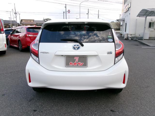 アクア Ｇ　ワンオーナー　禁煙車　純正ナビ　ＢＴ　ＣＤ　ＤＶＤ　フルセグ　クルーズコントロール　オートライト　ドラレコ　Ｂカメラ　車線逸脱警報　衝突軽減ブレーキ　１５インチアルミ（46枚目）