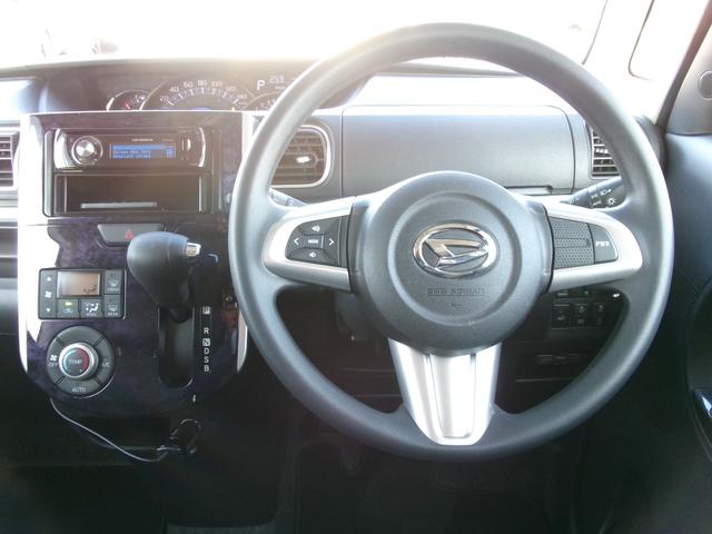 タント カスタムＸ　トップエディションＳＡＩＩＩ　禁煙車　オーディオ　オートライト　ＬＥＤ　Ｆフォグ　オートエアコン　スマートキー　スペアキー　ＥＴＣ　両側スライド片側電動　クリアランスソナー　シートヒーター　衝突被害軽減　ドラレコ　純正１４ＡＷ（8枚目）