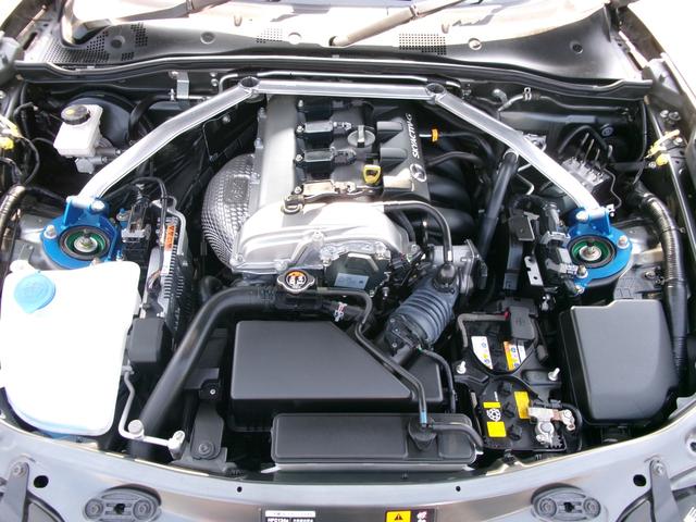 ロードスターＲＦ Ｓ　禁煙車　純正ナビ　フルセグ　Ｂｌｕｅｔｏｏｔｈ　バックカメラ　Ｐセンサー　ドラレコ　車線逸脱警報　シートヒーター　ＣＵＳＣＯタワーバー　ＴＥＩＮ車高調　電動開閉式ルーフ　ＬＥＤ　ＥＴＣ　純正１７ＡＷ（34枚目）