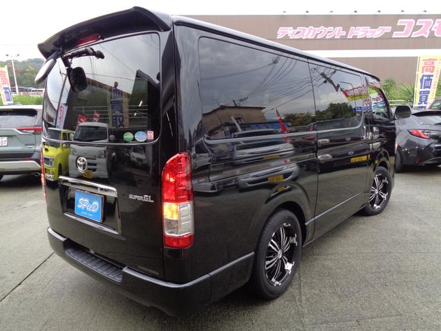 ハイエースバン ロングスーパーＧＬ　・当店買取・整備渡し・ワンオーナー・ローダウン公認・セーフティセンス（追突防止・車線逸脱警報）・モデリスタエアロ（フロント・リア）・純正メモリーナビ・バックカメラ・スライドドア小窓・ＬＥＤヘッドライト（6枚目）