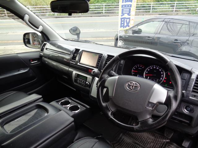 ハイエースバン ロングスーパーＧＬ　・当店買取・整備渡し・ワンオーナー・ローダウン公認・セーフティセンス（追突防止・車線逸脱警報）・モデリスタエアロ（フロント・リア）・純正メモリーナビ・バックカメラ・スライドドア小窓・ＬＥＤヘッドライト（7枚目）