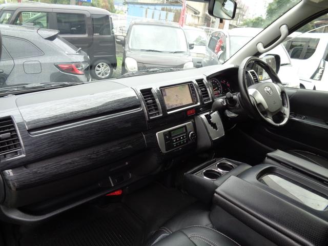 ハイエースバン ロングスーパーＧＬ　・当店買取・整備渡し・ワンオーナー・ローダウン公認・セーフティセンス（追突防止・車線逸脱警報）・モデリスタエアロ（フロント・リア）・純正メモリーナビ・バックカメラ・スライドドア小窓・ＬＥＤヘッドライト（10枚目）