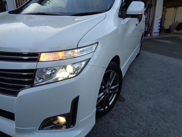 エルグランド ２５０ハイウェイスターアーバンクロム　・当店買取・車検整備付・２オーナー・車庫保管・禁煙車・両側パワスラ・純正ＳＤナビ・バックカメラ・フルセグ・ＥＴＣ・合皮ハーフレザーシート・オットマン・フルエアロ・ＨＩＤヘッドライト・コンビステアリング（60枚目）