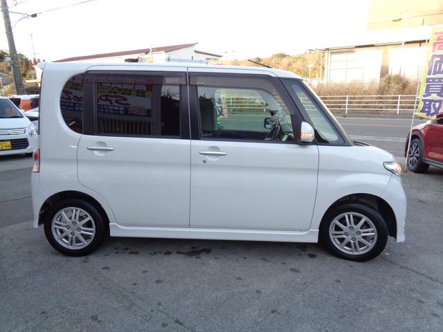 タント カスタムXリミテッド ・当店買取・車検整備付き・ミラクルオープンドア・片側パワスラ・社外メモリーナビ・ワンセグ・Bluetooth・ETC・HID・フォグ・革巻きステアリング・純正14インチアルミホイール・ウインカーミラー(3枚目)