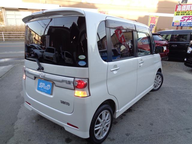 タント カスタムXリミテッド ・当店買取・車検整備付き・ミラクルオープンドア・片側パワスラ・社外メモリーナビ・ワンセグ・Bluetooth・ETC・HID・フォグ・革巻きステアリング・純正14インチアルミホイール・ウインカーミラー(6枚目)