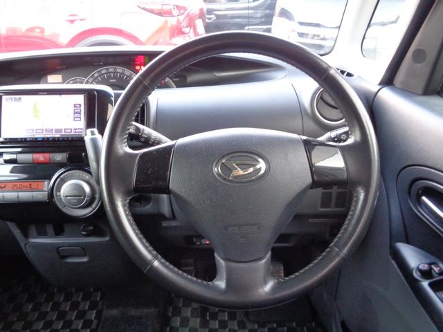 タント カスタムXリミテッド ・当店買取・車検整備付き・ミラクルオープンドア・片側パワスラ・社外メモリーナビ・ワンセグ・Bluetooth・ETC・HID・フォグ・革巻きステアリング・純正14インチアルミホイール・ウインカーミラー(22枚目)