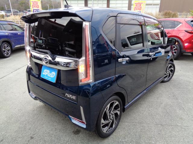 ムーヴ カスタム　ＲＳ　ハイパーリミテッドＳＡＩＩＩ　・当店買取・車検整備付き・ワンオーナー・ＳＡ３・ターボ・社外メモリーナビ・フルセグ・全周囲モニター・ハーフレザーシート・木目調パネル・ＬＥＤヘッドライト・ミラー型前後ドラレコ・後席５面フィルム（6枚目）