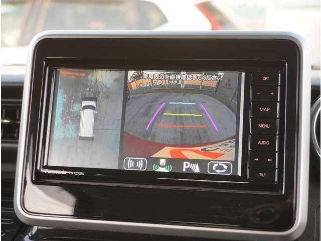 スペーシアカスタム ハイブリッドXS 純正ナビ/全方位モニター/地デジ/Bluetooth アラウンドモニター 両側パワ-スライドドア Bカメ スマキー ソナー クルーズコントロール キーレスエントリー アイドルストップ シートH AUX(9枚目)