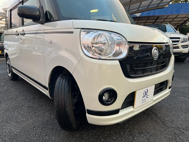 ムーヴキャンバス Ｘブラックアクセントリミテッド　ＳＡＩＩＩ　評価書付　カーナビ　フルセグ　全方位カメラ　ＣＤ／ＤＶＤ　Ｂｌｕｅｔｏｏｔｈ　前後ドラレコ　両側パワースライドドア　ＥＴＣ　ブレーキサポート　アイドリングストップ　スマートキー×２　禁煙車（7枚目）