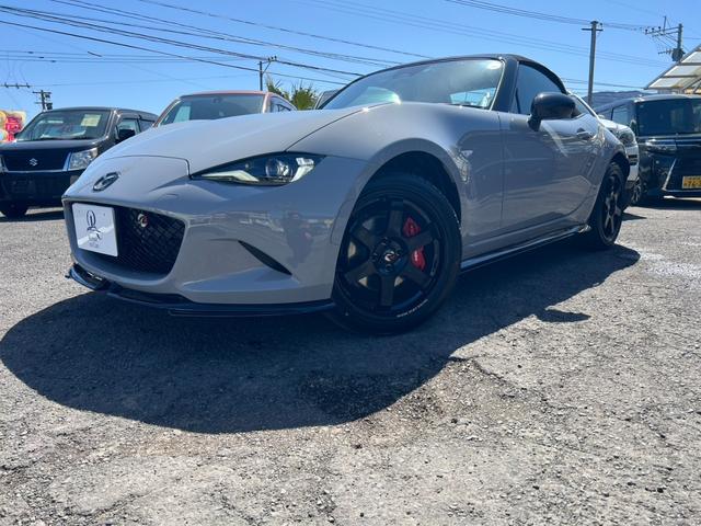 ロードスター マツダスピリットレーシングロードスター ワンオーナー 限定車 マツダスピリットFアンダースカート リアスポイラー サイドスカート Rアンダースカート 純正ナビ Bカメラ BT 6速MT 専用フロアマット 17インチ専用AW レッドキャリパー(4枚目)