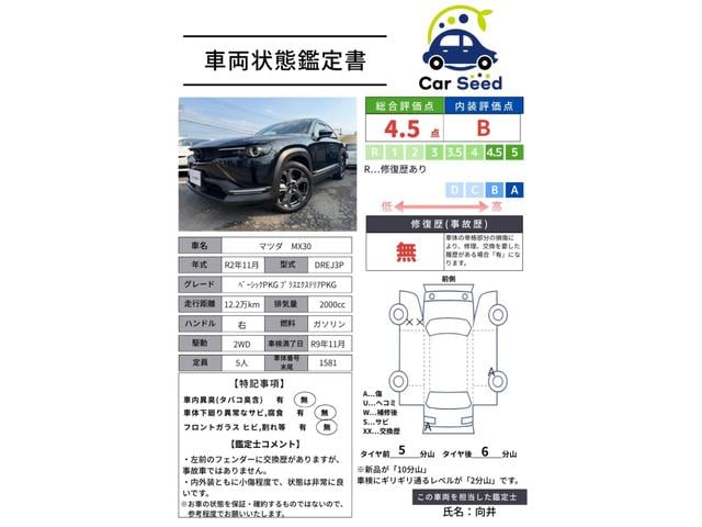 ベースグレード　ベーシックパッケージ＋エクステリアパッケージ　鑑定書付　純正ナビ　全方位カメラ　Ｂカメラ　レーダークルーズＣ　アクティブセンス　ＢＳＭ　コーナーセンサー　ＥＴＣ　シートＨ　ハンドルＨ　ドラレコ　禁煙車（画像2）