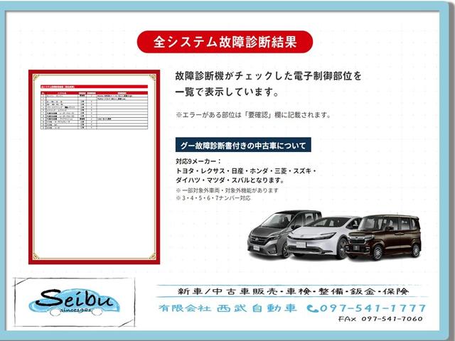故障診断機がチェックしｓた電子制御部位を一覧で表示しています。