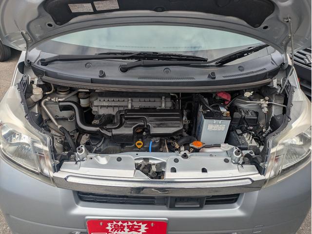 ムーヴ Ｌ　ＳＡ　レーダーサポート　盗難防止アラーム　キーレスキー　運転席エアバック　助手席エアバッグ　横滑防止　前席パワーウィンドウ　ベンチシート　Ｉストップ　エアコン　衝突安全ボディ　パワステ　ＡＢＳ　フルフラット（19枚目）