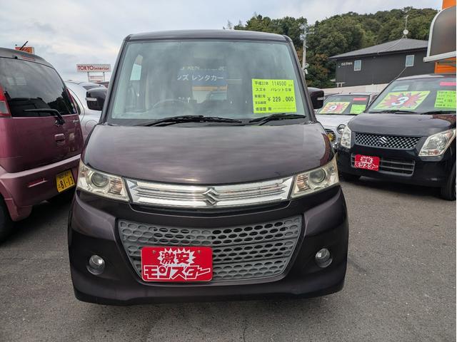 パレットSW XS イモビ スマキー サイドエアB パワーウインド ベンチ席 キーレスエントリー エアバック フルフラットシート 衝突安全ボディ AAC パワーステアリング ABS 運転席助手席エアバッグ(3枚目)