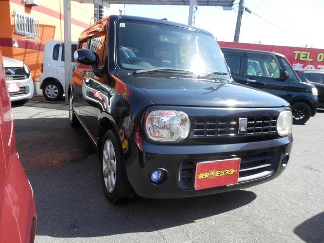 アルトラパン Ｘ　運転席助手席エアバック　ＰＷ　キーレススタート　運転席エアバック　ベンチ　インテリキー　オートエアコン　セキュリティ　ＰＳ　フルフラットシート　衝突安全ボディ　ＡＢＳ（3枚目）