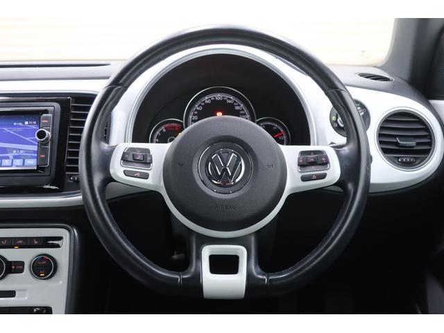 ザ・ビートル デザイン スマートキー プッシュスタート 黒革シート 純正ナビTV バックカメラ Bluetooth シートヒーター ETC HIDヘッドランプ USB接続ケーブル 記録簿 純正16インチアルミホイール(14枚目)