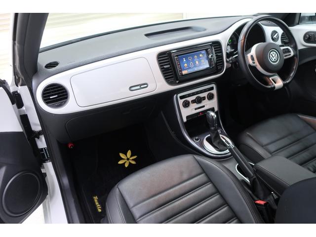 ザ・ビートル デザイン スマートキー プッシュスタート 黒革シート 純正ナビTV バックカメラ Bluetooth シートヒーター ETC HIDヘッドランプ USB接続ケーブル 記録簿 純正16インチアルミホイール(37枚目)