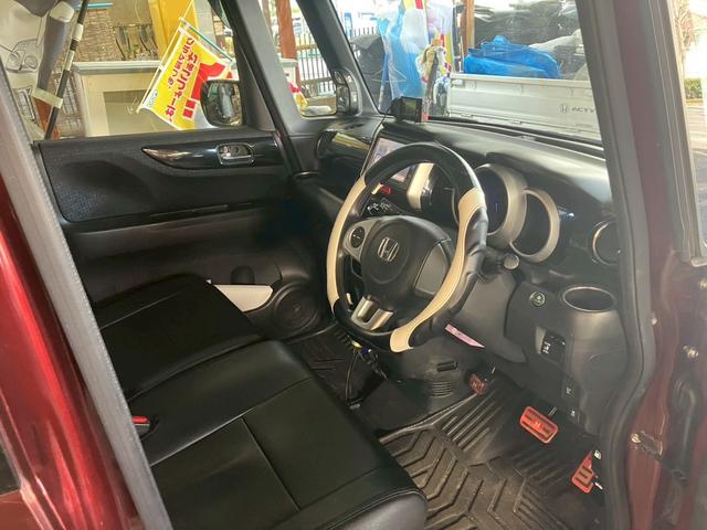 N-BOXカスタム G・Lパッケージ 後期モデル メモリーナビ TV ETC バックカメラ Bluetoothオーディオ 左側電動スライドドア キーレスエントリー スマートキー アイドリングストップ(11枚目)