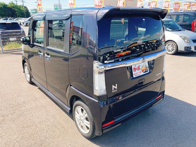 Ｎ－ＢＯＸカスタム Ｇ・Ｌパッケージ　ＥＴＣ　両側スライド・片側電動　ナビ　ＴＶ　オートライト　ＨＩＤ　スマートキー　アイドリングストップ　電動格納ミラー　ベンチシート　ＣＶＴ　盗難防止システム　ＡＢＳ　ＥＳＣ　ＣＤ　ＤＶＤ再生　ＵＳＢ（18枚目）