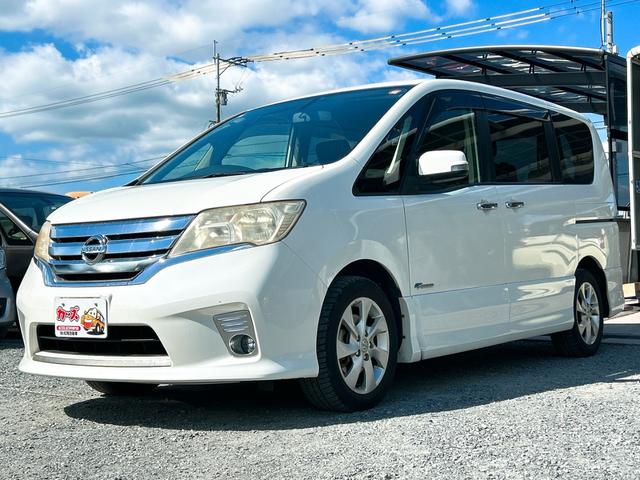 セレナ ハイウェイスター　Ｓ－ハイブリッド　ＥＴＣ　バックカメラ　ナビ　ＴＶ　オートクルーズコントロール　両側スライド・片側電動　オートライト　スマートキー　アイドリングストップ　電動格納ミラー　３列シート　ウォークスルー　ＣＶＴ（13枚目）