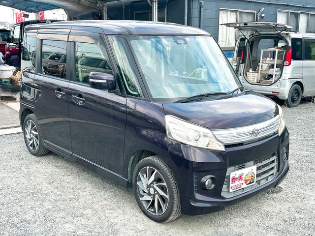 スペーシアカスタム ＴＳ　両側電動スライドドア　ナビ　ＴＶ　衝突被害軽減システム　オートライト　ＨＩＤ　スマートキー　アイドリングストップ　電動格納ミラー　ベンチシート　ＣＶＴ　盗難防止システム　ＡＢＳ　ＥＳＣ　ＣＤ　ＵＳＢ（14枚目）