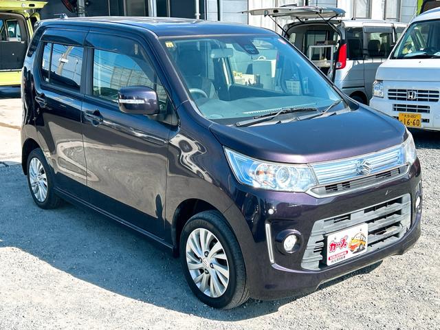 ワゴンＲスティングレー Ｘ　バックカメラ　ナビ　ＴＶ　クリアランスソナー　衝突被害軽減システム　オートライト　ＨＩＤ　スマートキー　アイドリングストップ　電動格納ミラー　シートヒーター　ベンチシート　ＣＶＴ　盗難防止システム（13枚目）