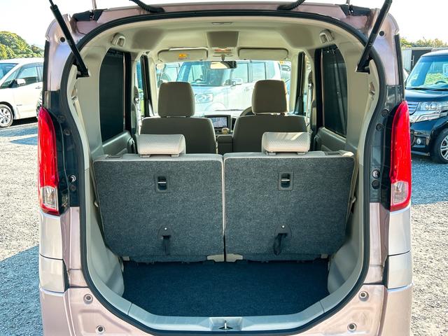 スペーシア Ｘ　バックカメラ　両側スライド・片側電動　ナビ　スマートキー　アイドリングストップ　電動格納ミラー　ベンチシート　ＣＶＴ　盗難防止システム　ＡＢＳ　ＣＤ　ＵＳＢ　衝突安全ボディ　エアコン（19枚目）