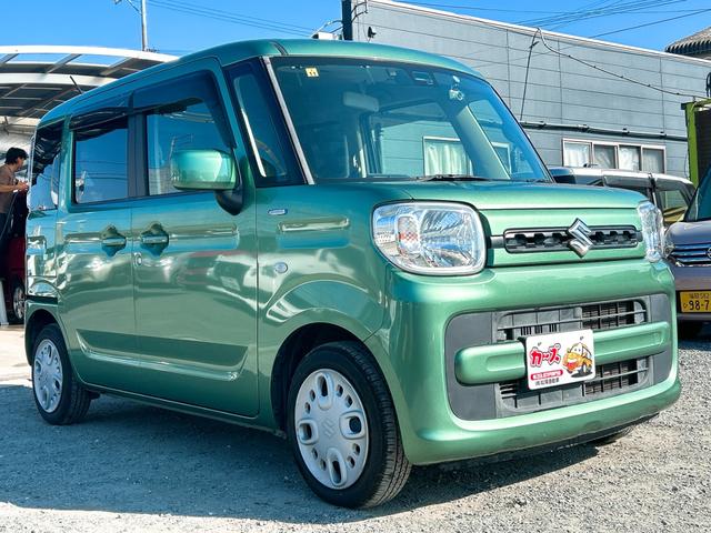 スペーシア ハイブリッドG ETC バックカメラ 電動スライドドア ナビ クリアランスソナー レーンアシスト 衝突被害軽減システム スマートキー アイドリングストップ CVT ESC CD Bluetooth アルミホイール(13枚目)