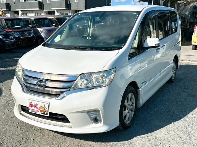 セレナ ハイウェイスター S-ハイブリッド ワンオーナー バックカメラ ナビ TV オートクルーズコントロール 両側スライド・片側電動 スマートキー アイドリングストップ 電動格納ミラー 後席モニター 3列シート ウォークスルー CVT(12枚目)