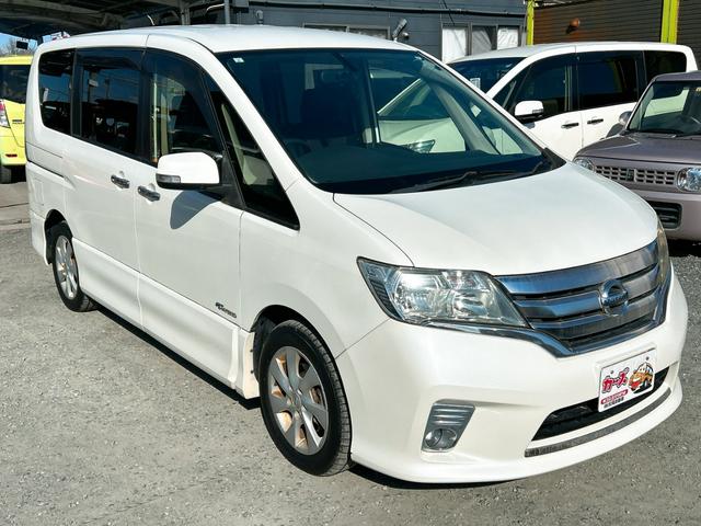 セレナ ハイウェイスター S-ハイブリッド ワンオーナー バックカメラ ナビ TV オートクルーズコントロール 両側スライド・片側電動 スマートキー アイドリングストップ 電動格納ミラー 後席モニター 3列シート ウォークスルー CVT(14枚目)