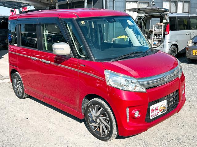 スペーシアカスタム Jスタイル ETC バックカメラ 両側電動スライドドア ナビ TV 衝突被害軽減システム オートライト HID スマートキー アイドリングストップ 電動格納ミラー シートヒーター ベンチシート CVT(14枚目)