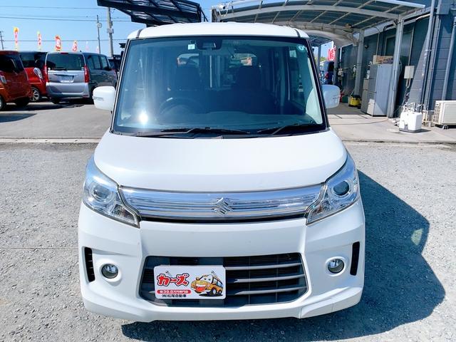 スペーシアカスタム ＴＳ　両側電動スライドドア　ナビ　ＴＶ　衝突被害軽減システム　オートライト　ＨＩＤ　スマートキー　アイドリングストップ　電動格納ミラー　ベンチシート　ＣＶＴ　盗難防止システム　ＡＢＳ　ＣＤ　ＤＶＤ再生（30枚目）