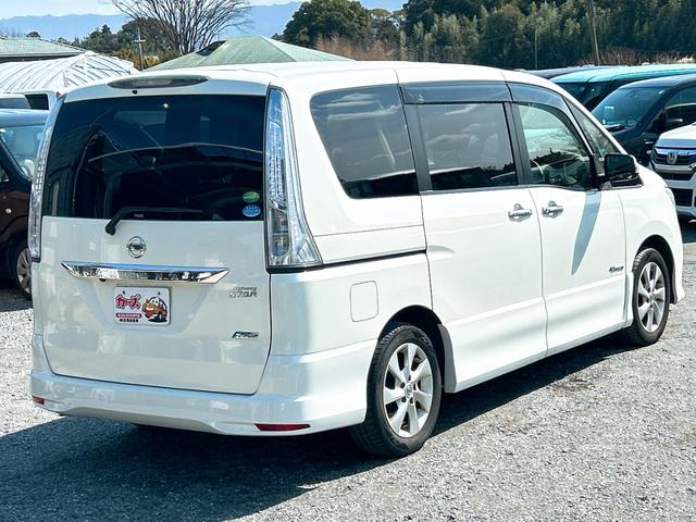 セレナ ハイウェイスター S-ハイブリッド ETC オートクルーズコントロール 両側電動スライドドア オートライト スマートキー アイドリングストップ 電動格納ミラー 後席モニター CVT アルミホイール 盗難防止システム 衝突安全ボディ(16枚目)