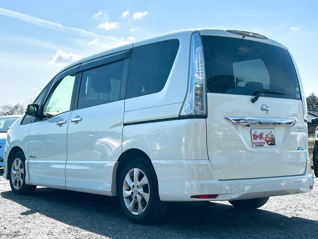 セレナ ハイウェイスター S-ハイブリッド ETC オートクルーズコントロール 両側電動スライドドア オートライト スマートキー アイドリングストップ 電動格納ミラー 後席モニター CVT アルミホイール 盗難防止システム 衝突安全ボディ(18枚目)