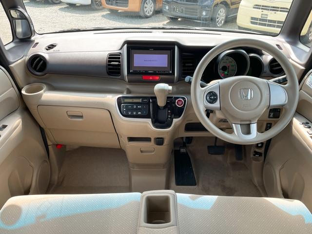 Ｎ－ＢＯＸ Ｇ・Ｌパッケージ　両側スライド・片側電動　ナビ　ＴＶ　スマートキー　アイドリングストップ　電動格納ミラー　ベンチシート　ＣＶＴ　盗難防止システム　ＡＢＳ　ＥＳＣ　ＣＤ　ＵＳＢ　衝突安全ボディ　エアコン（2枚目）