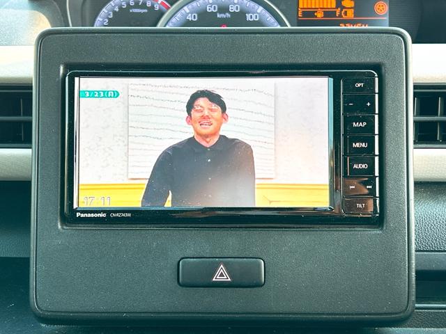 ワゴンＲ ハイブリッドＦＸ　ＥＴＣ　バックカメラ　ナビ　ＴＶ　レーンアシスト　衝突被害軽減システム　オートライト　スマートキー　アイドリングストップ　電動格納ミラー　シートヒーター　ベンチシート　ＣＶＴ　盗難防止システム　ＡＢＳ（5枚目）