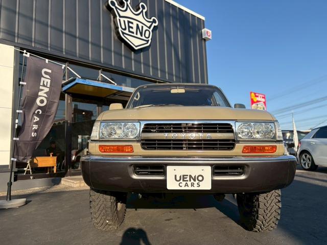 ランドクルーザー80 オートエアコン 電動格納ミラー シートヒーター レザー調シートカバー ナビ パワーウィンドウ パワーステアリング 4WD(3枚目)