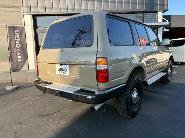 ランドクルーザー80 オートエアコン 電動格納ミラー シートヒーター レザー調シートカバー ナビ パワーウィンドウ パワーステアリング 4WD(7枚目)